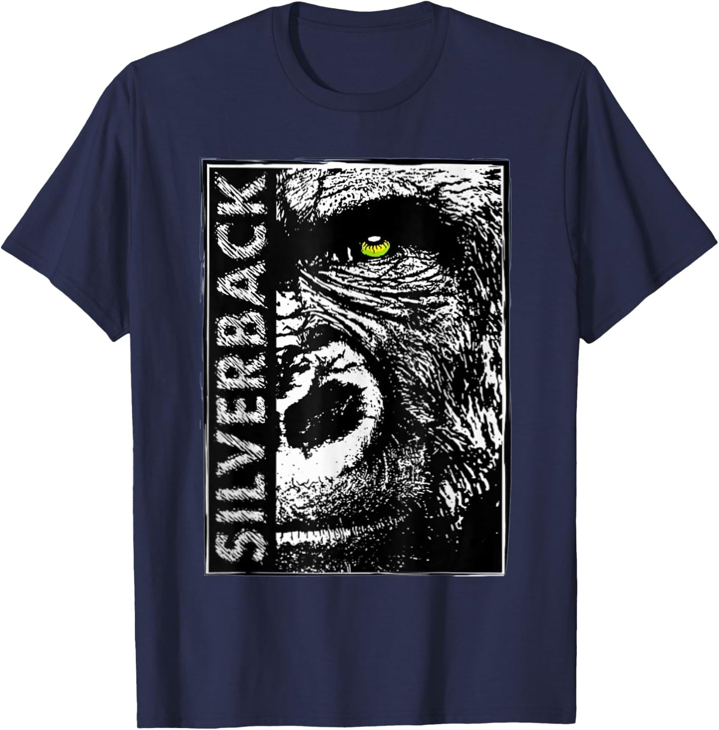 Silverback Gorilla Ape Buff Alpha Gym Gift T-Shirt - T-Shirt | Navy