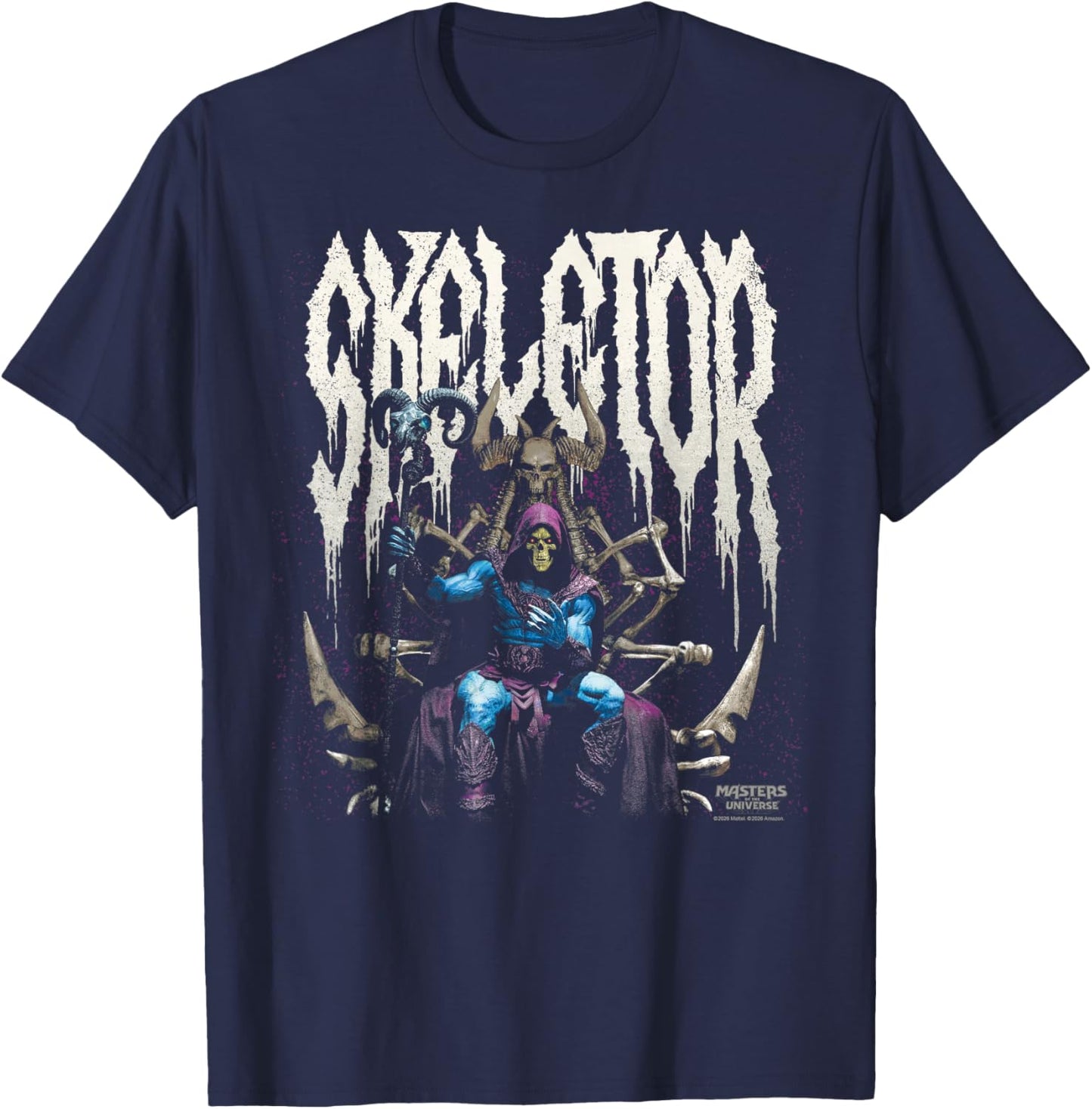 Masters of The Universe: Skeletor-Thron aus Metall T-Shirt - T-Shirt | Navy