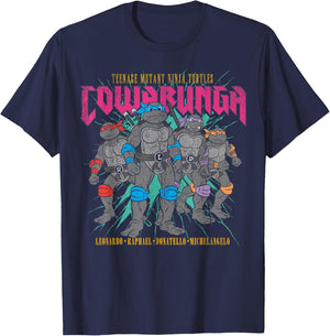 Teenage Mutant Ninja Turtles Cowabunga Group T-Shirt - T-Shirt | Navy