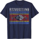 National Flag of Eswatini souvenir gift women T-Shirt - T-Shirt | Navy