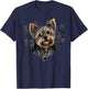 Love Heart for Valentines Day on Yorkshire Terrier Lover T-Shirt - T-Shirt | Navy