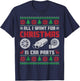 All I Want for Christmas is More Car Parts Ugly Sweater Xmas T-Shirt - T-Shirt | Navy