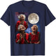 Grandma Howling At Moon Three Granny Moon T-Shirt - T-Shirt | Navy