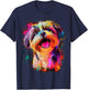 Shih Tzu Dog Motif Pet Art Shih Tzu T-Shirt - T-Shirt | Navy