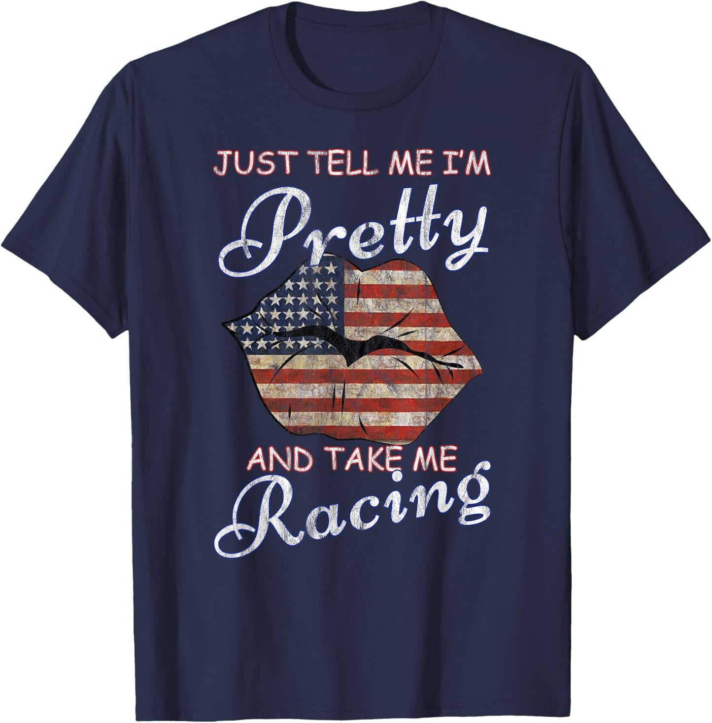 Just call me Pretty Race Girl and take me to the race T-Shirt - T-Shirt | Navy