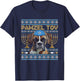 Pawzel Tov Jewish Boxer Dog Funny Hanukkah T-Shirt - T-Shirt | Navy