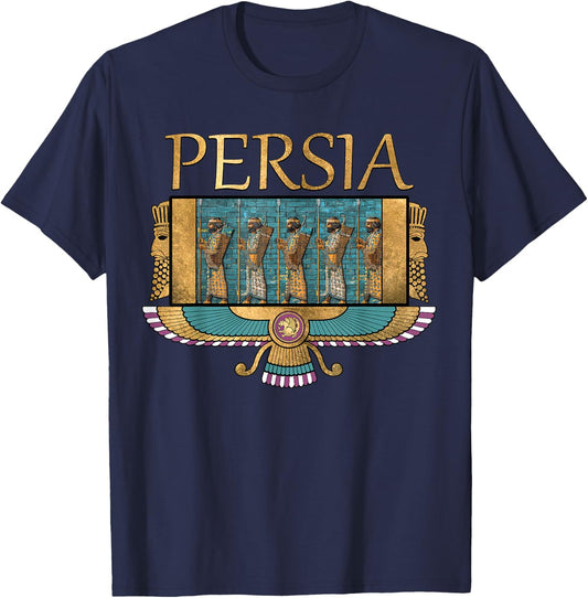 Ancient Persia Immortals of the Persian Empire T-Shirt - T-Shirt | Navy