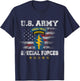 Special Forces Group Airborne Veteran Flag SFG 4th of July T-Shirt - T-Shirt | Navy