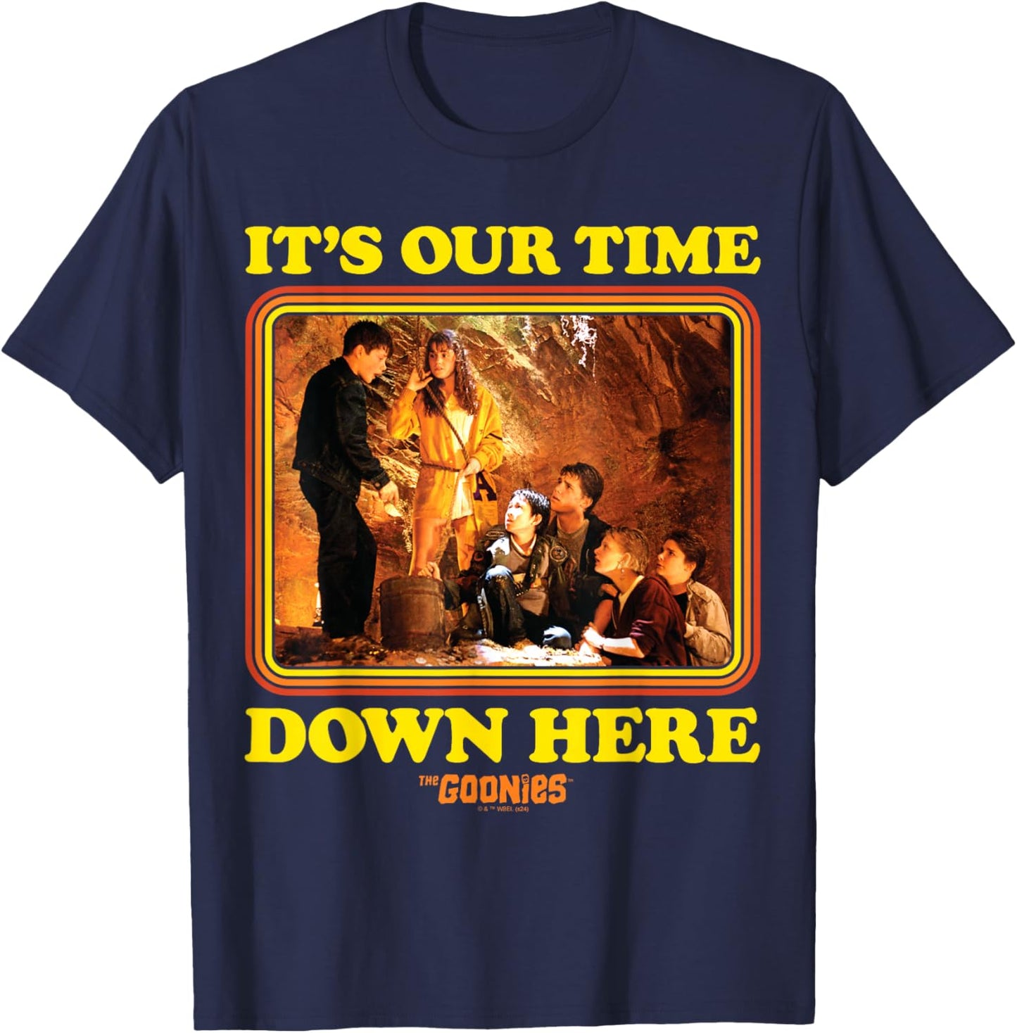The Goonies - Mikey It's Our Time Down Here T-Shirt - T-Shirt | Navy