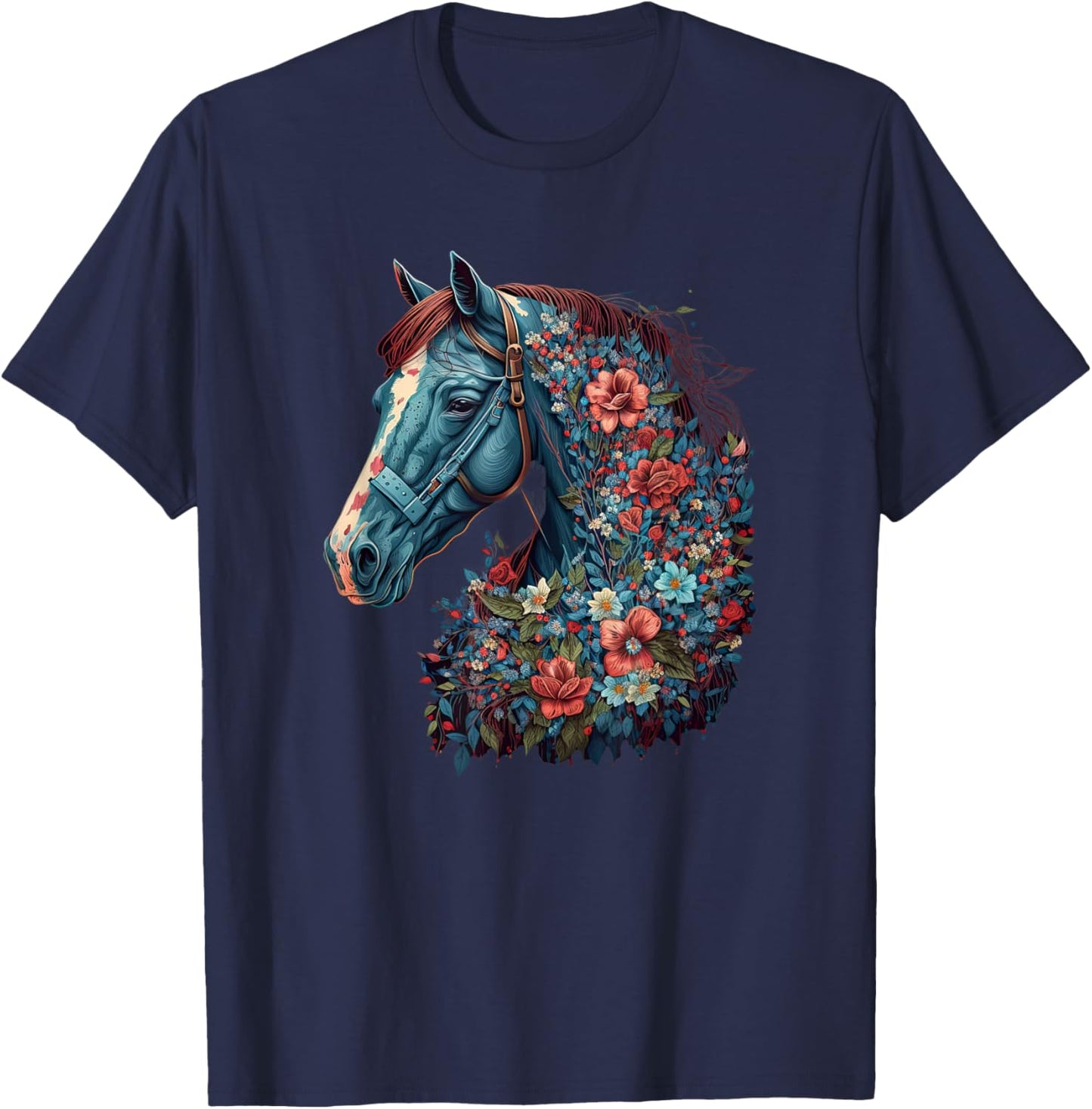 Horse Women kids Girls Riding Horse Lover T-Shirt - T-Shirt | Navy