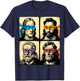 Humor Xmas - Lustige Italienische Künstler , Erwachsene, Kunstliebhaber, Kurzarm, S, Colorful, Polyester 100% T-Shirt - T-Shirt | Navy