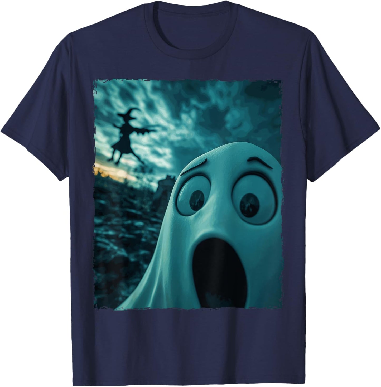 Funny Boo Ghost Witch Halloween Costume T-Shirt - T-Shirt | Navy