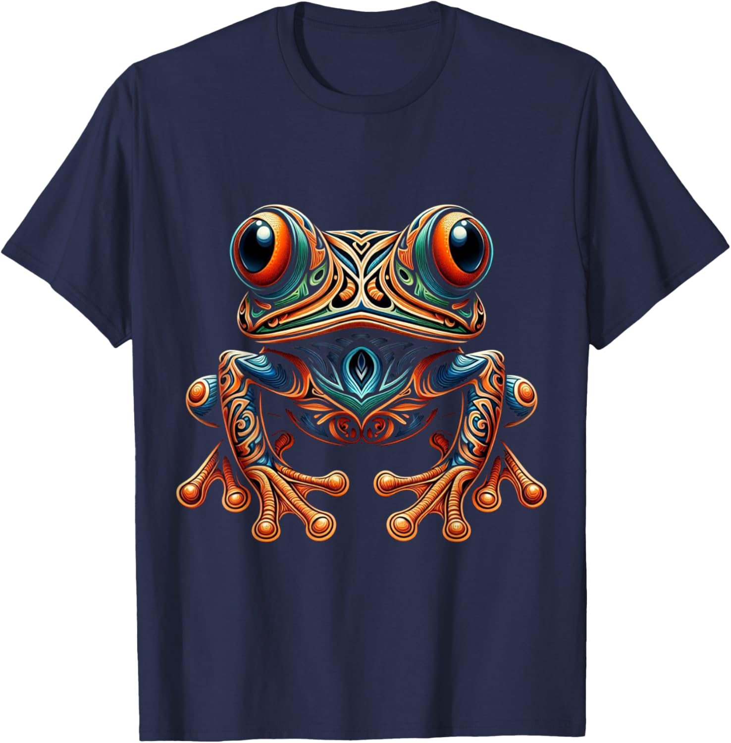 Coqui The Charming Puerto Rican Symbol T-Shirt - T-Shirt | Navy