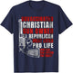 Unvaccinated Christian Gun Owner Republican Meat Eater T-Shirt - T-Shirt | Navy