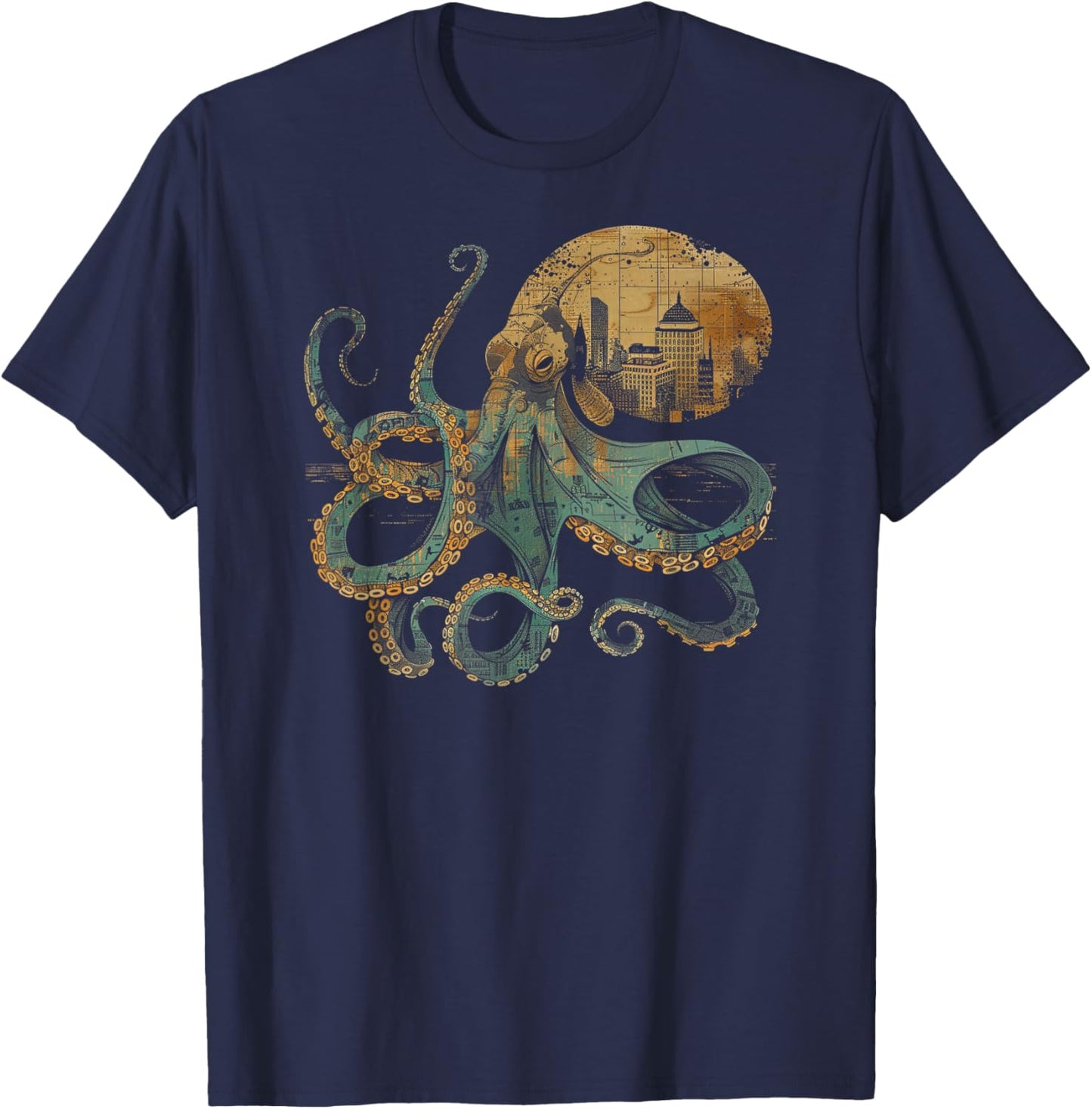 Octopus Shirt / Melodic T-Shirt - T-Shirt | Navy