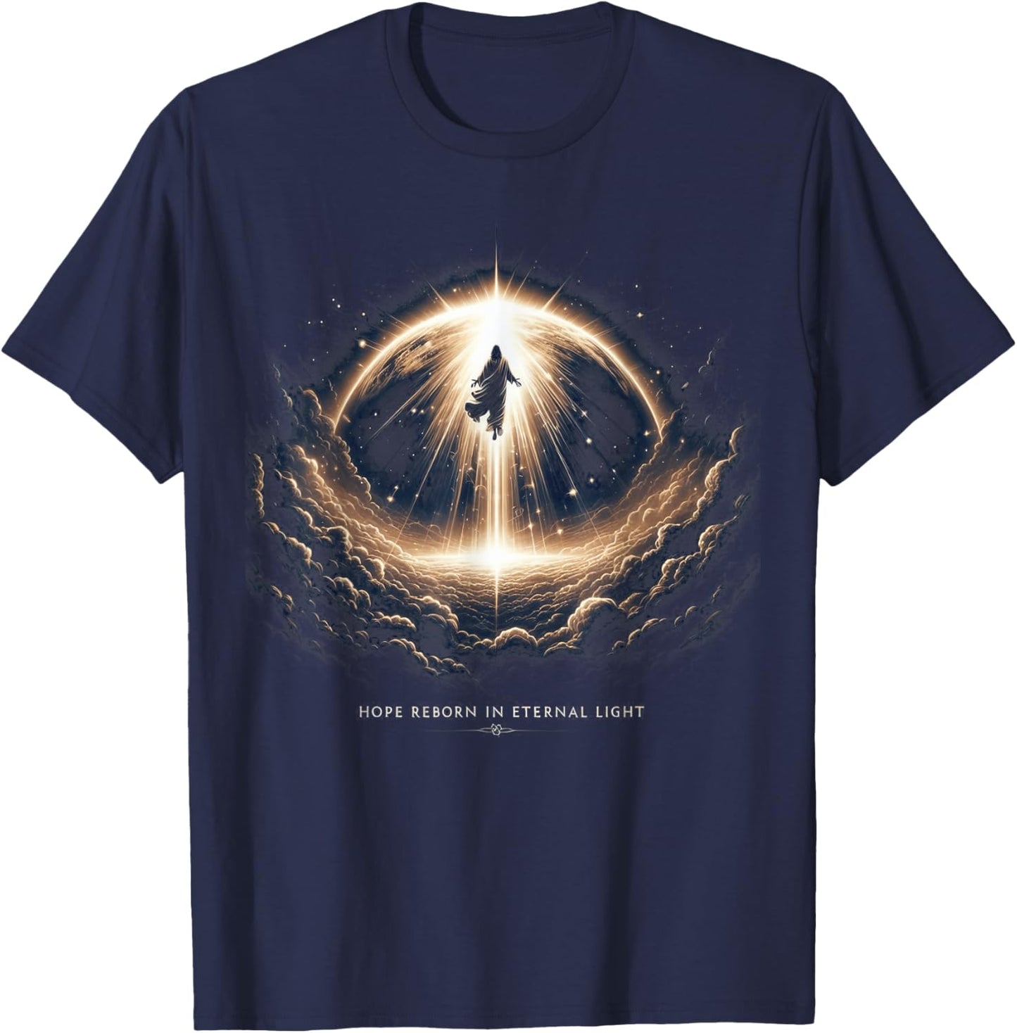 Christians Religion Believers Man Women Kids Jesus Christ Resurrection - Easter Day Christian Faith T-Shirt - T-Shirt | Navy