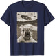 French Bulldog and UFO - Funny UFO and French Bulldog Selfie Women Kids T-Shirt - T-Shirt | Navy