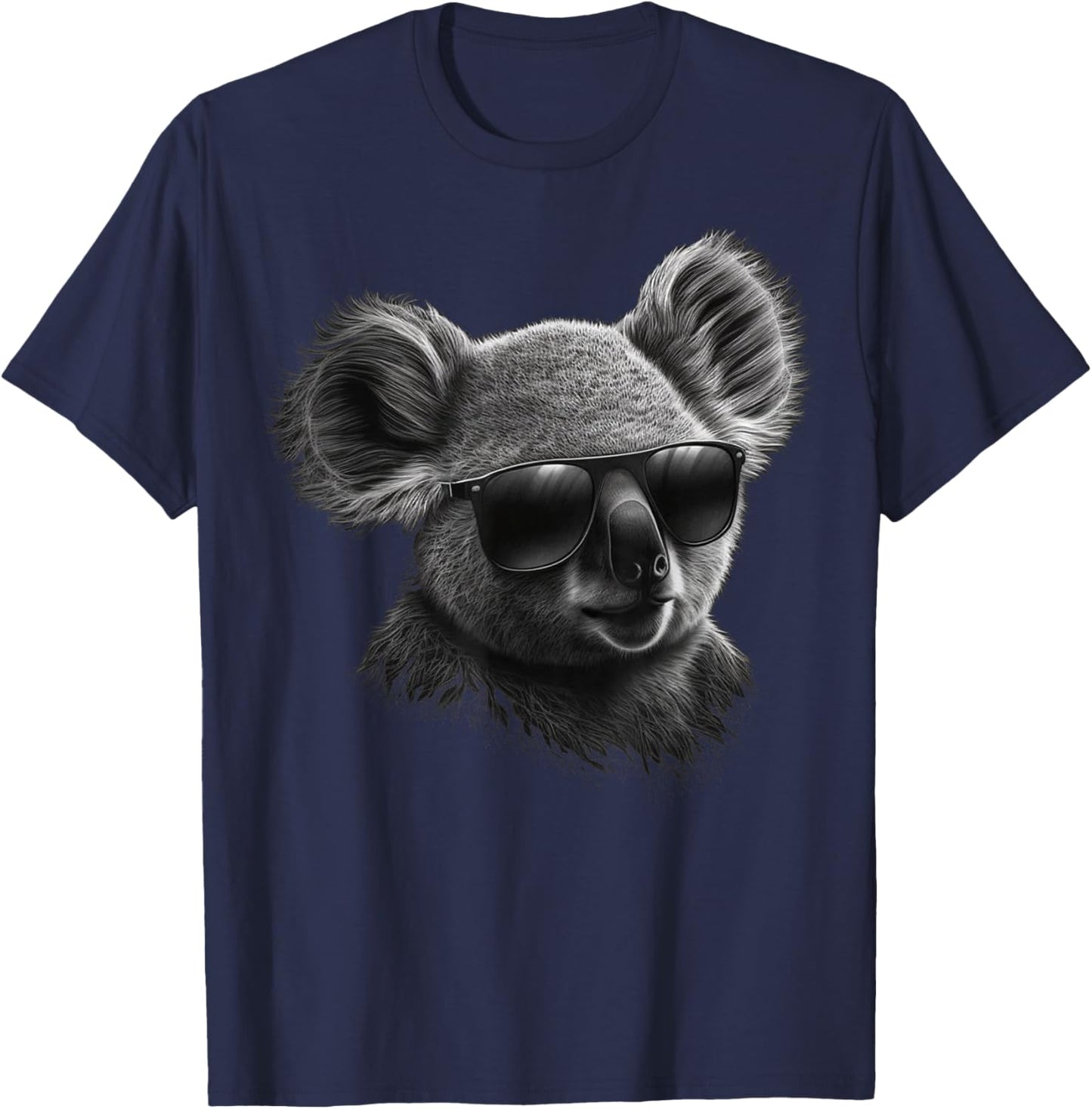 Koala Sunglasses Animal Print Art Animal Lover Koala T-Shirt - T-Shirt | Navy