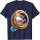 UnusedPerspective design Wormhole Planets on Einstein-Rosen Bridge and White Hole T-Shirt - T-Shirt | Navy