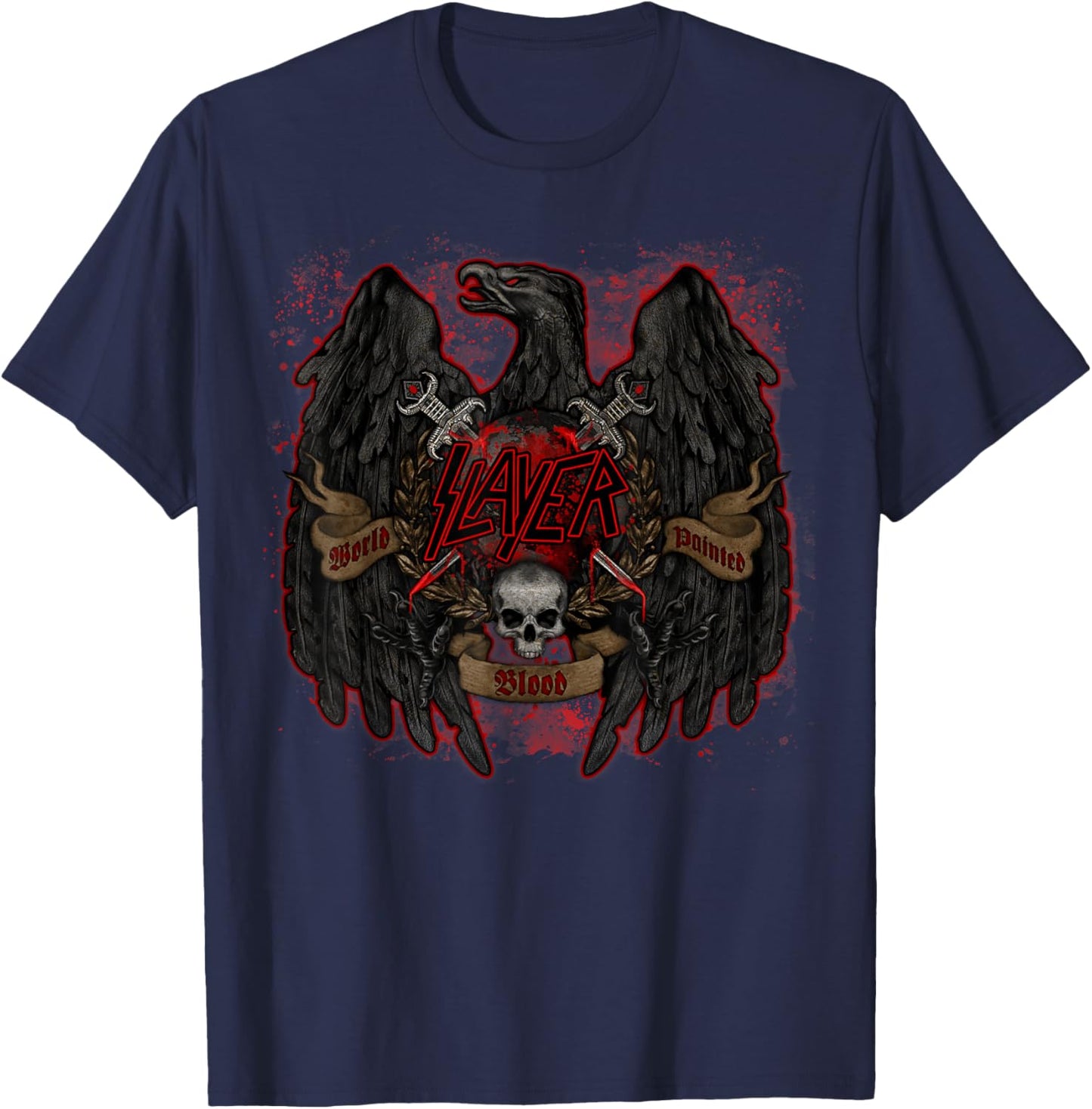 Slayer – Eagle Legacy T-Shirt - T-Shirt | Navy