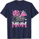 Cheer Mom Pink Cheerleading Football Graphic T-Shirt - T-Shirt | Navy
