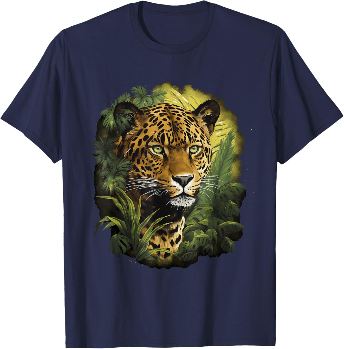 Jaguar Big Cat Lover Print Graphic Design Men Women Kids T-Shirt - T-Shirt | Navy