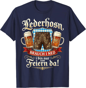 Passend für Oktoberfest Shirt Herren Trachtenshirt Trachten T-Shirt - T-Shirt | Navy