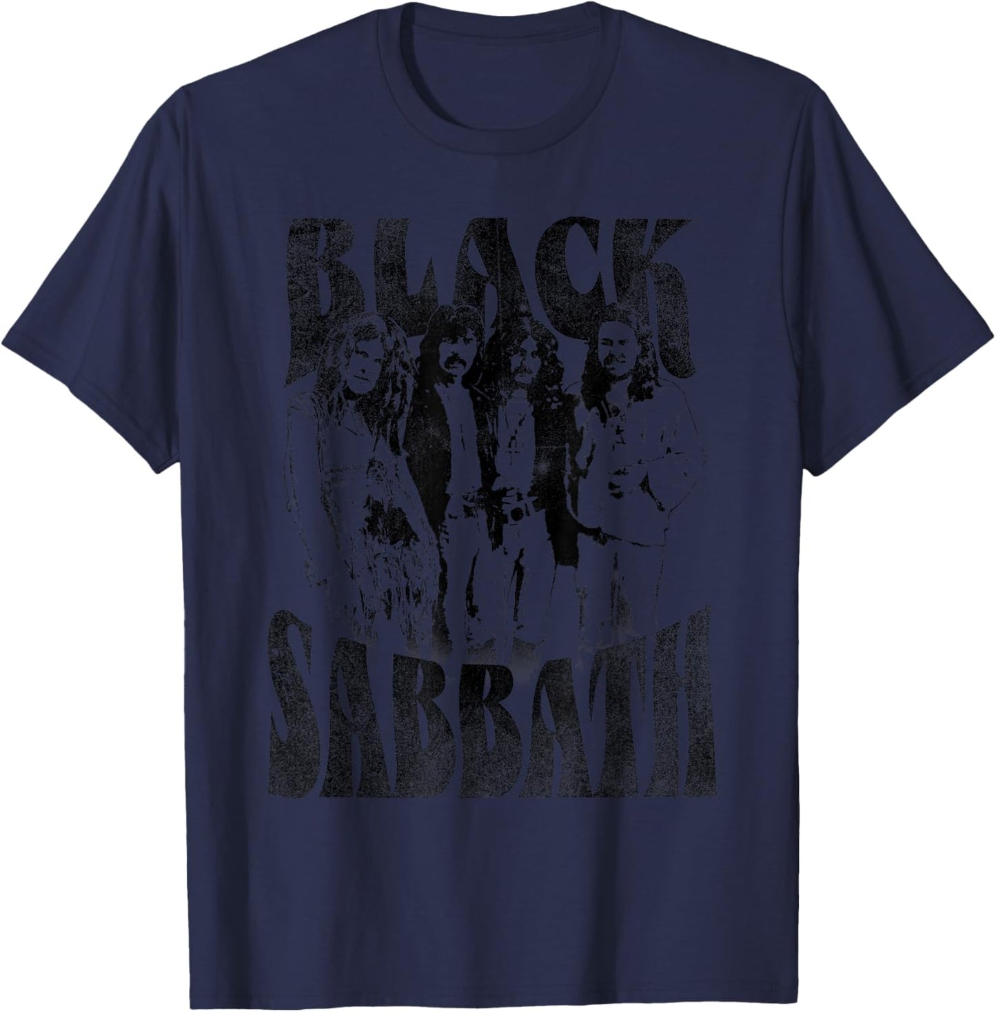 Official Black Sabbath Group Photo T-Shirt - T-Shirt | Navy