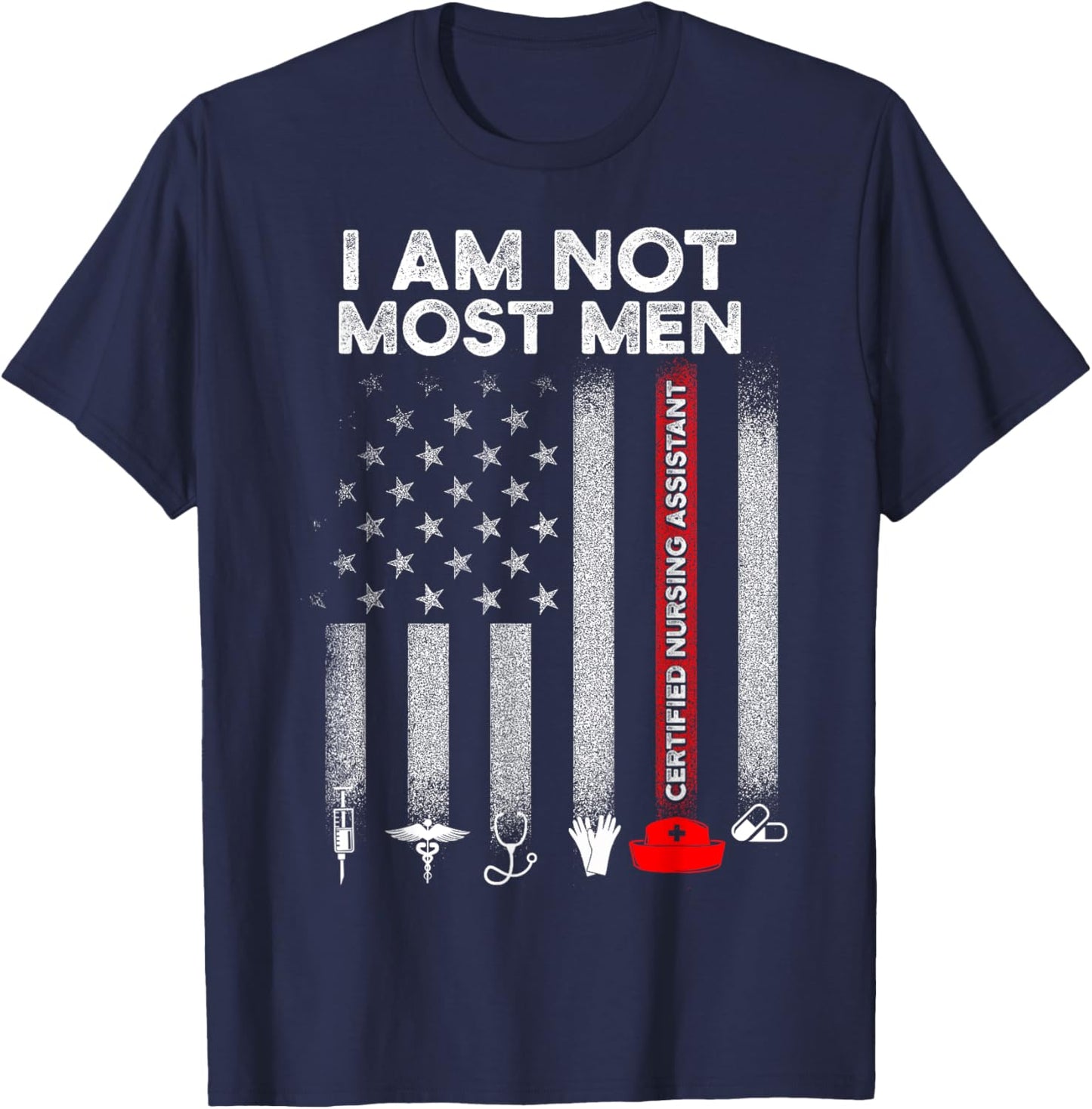 CNA Most Men Certified Nursing Assistant DA1 T-Shirt - T-Shirt | Navy