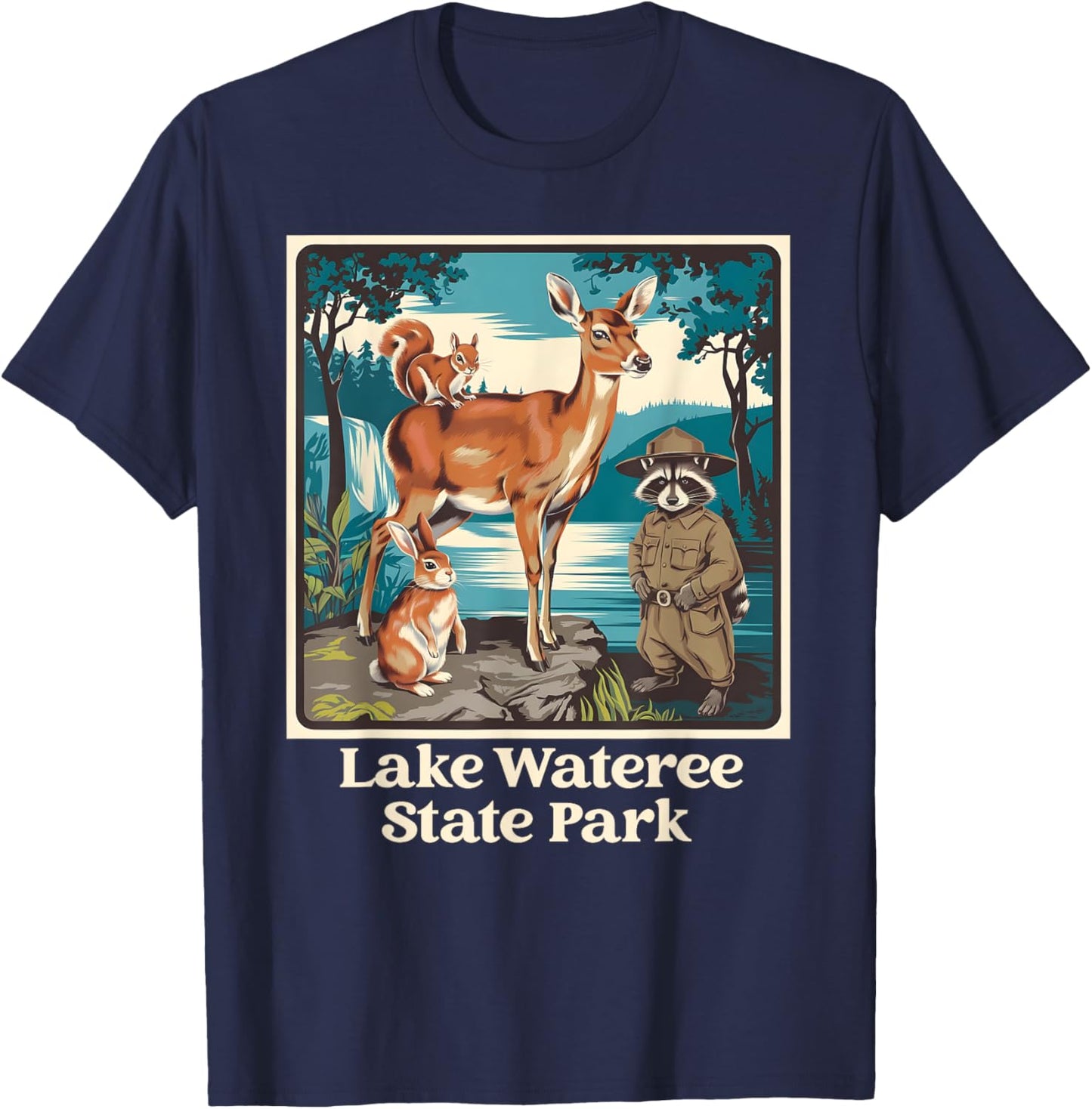 Lake Wateree State Park South Carolina Vacation Souvenir T-Shirt - T-Shirt | Navy
