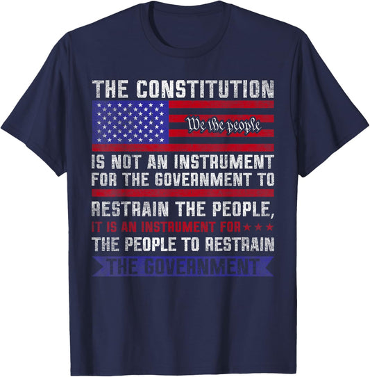 The Constitution is an Instrument - US Patriotic T-Shirt - T-Shirt | Navy