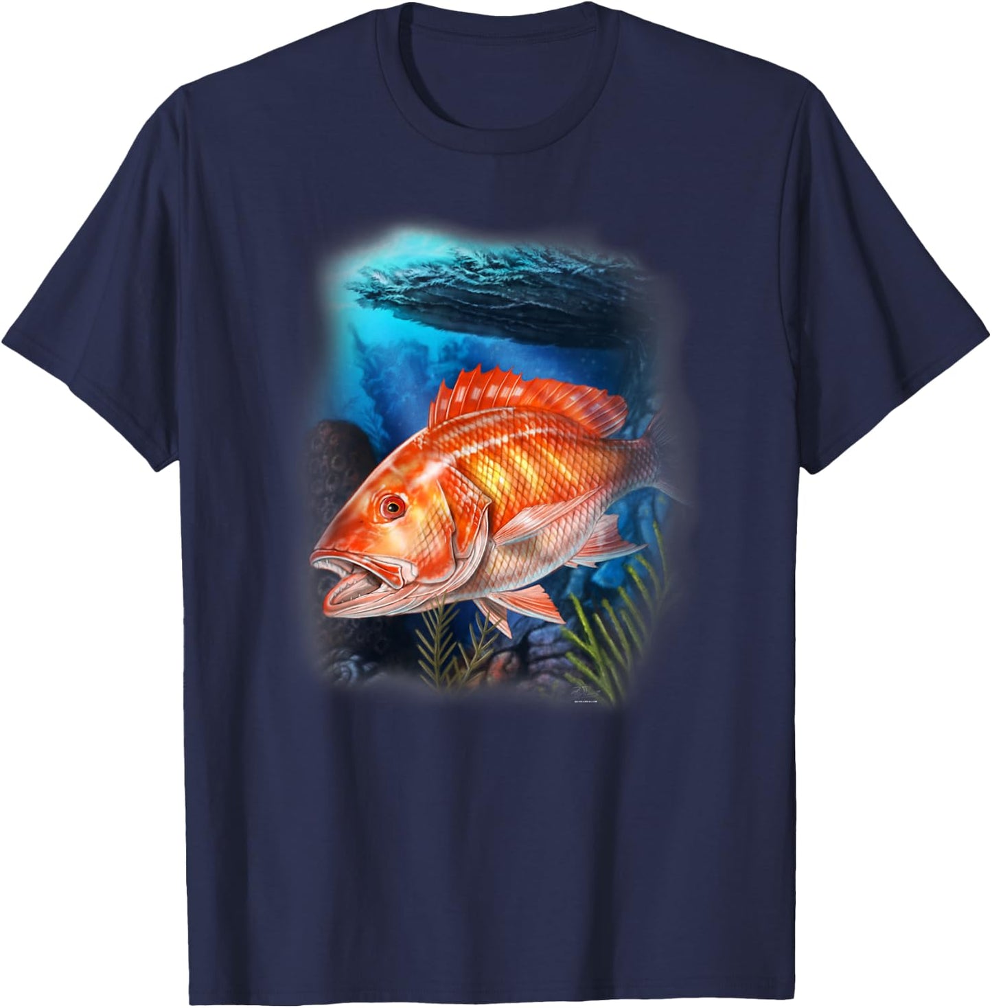 Florida Red Snapper T-Shirt - T-Shirt | Navy