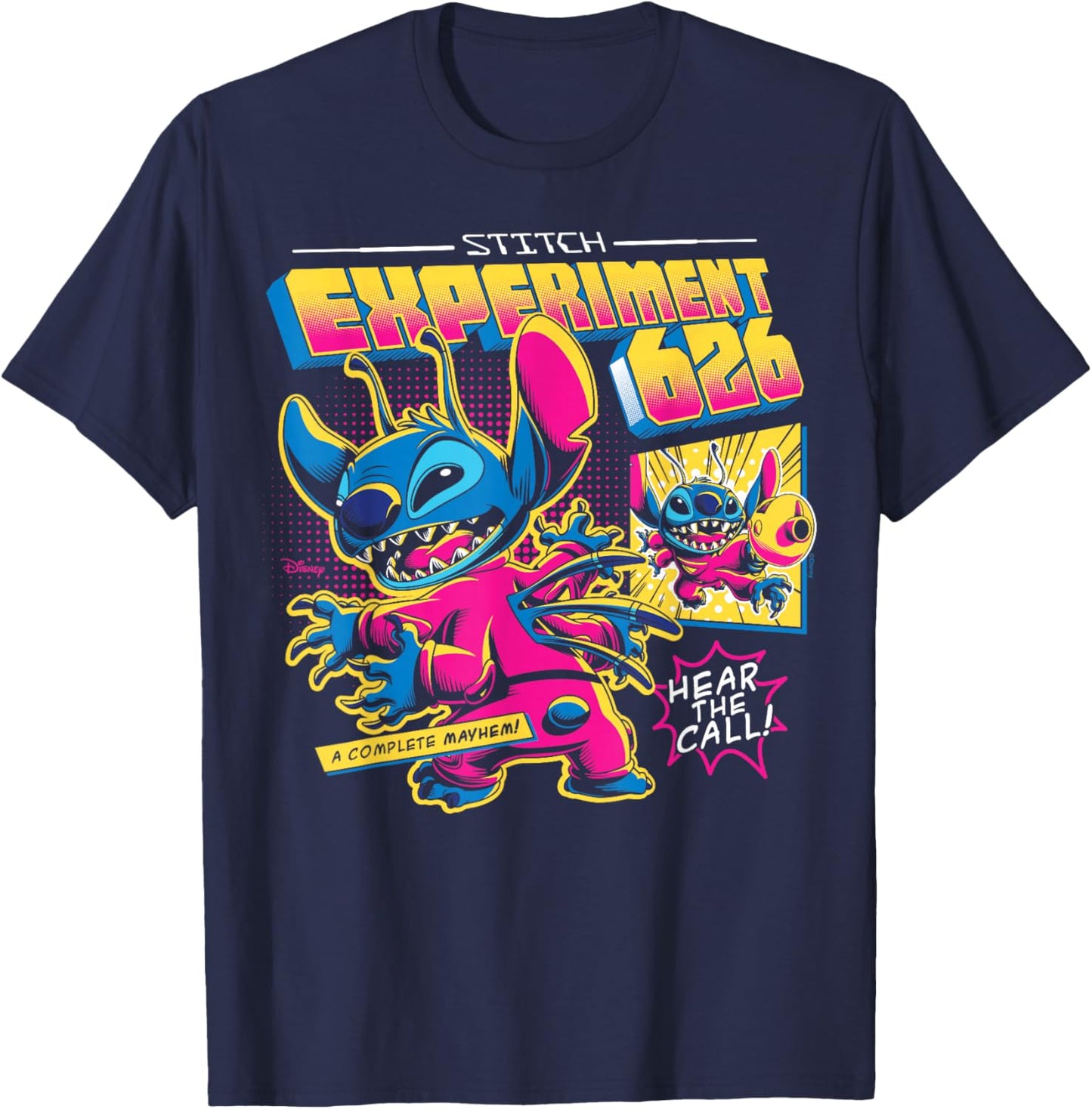 Lilo And Stitch - Experiment 626 Alien Magazine Cover T-Shirt - T-Shirt | Navy