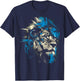 Lion Lover Abstract Animal Art Drawing Graphic Lion T-Shirt - T-Shirt | Navy