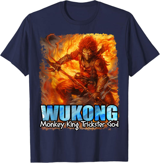 Chinese Mythology King Wukong T-Shirt - T-Shirt | Navy