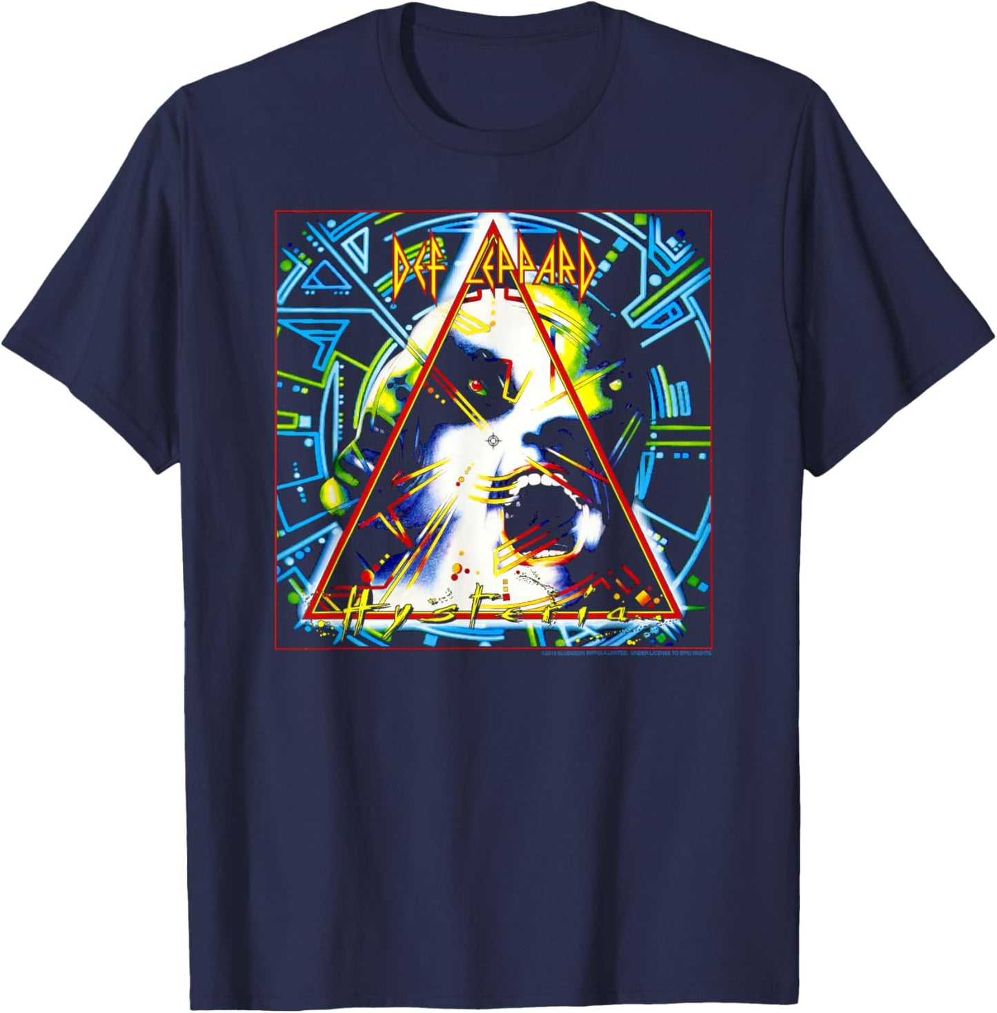 Def Leppard - Hysteria T-Shirt - T-Shirt | Navy
