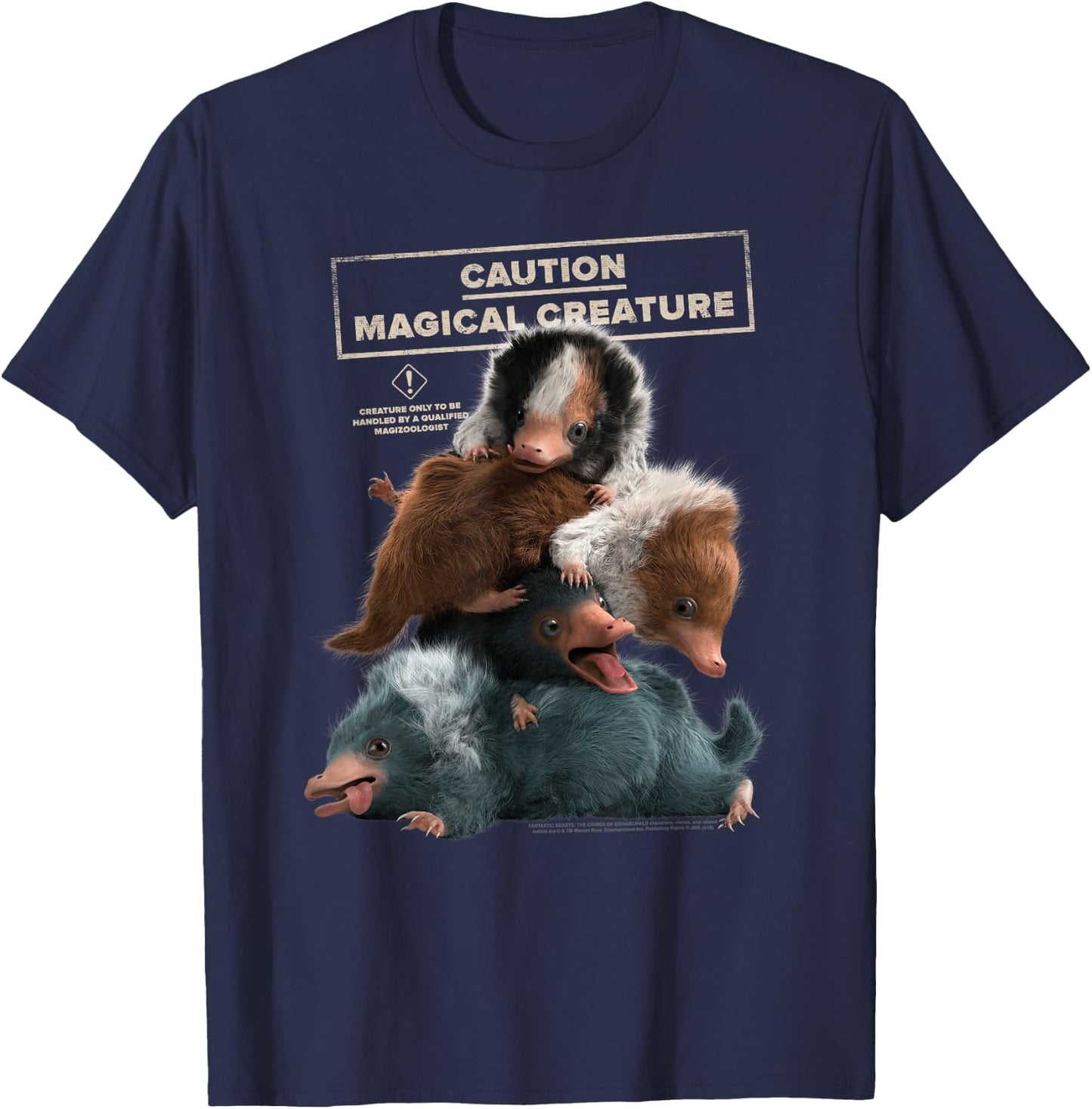 Fantastic Beasts 2 Cuddle Puddle T-Shirt - T-Shirt | Navy