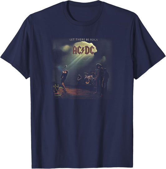 AC/DC - Let There Be Rock (International Cover) T-Shirt - T-Shirt | Navy