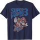 Super Mario 3 Flying Mario Vintage Distressed Poster T-Shirt - T-Shirt | Navy