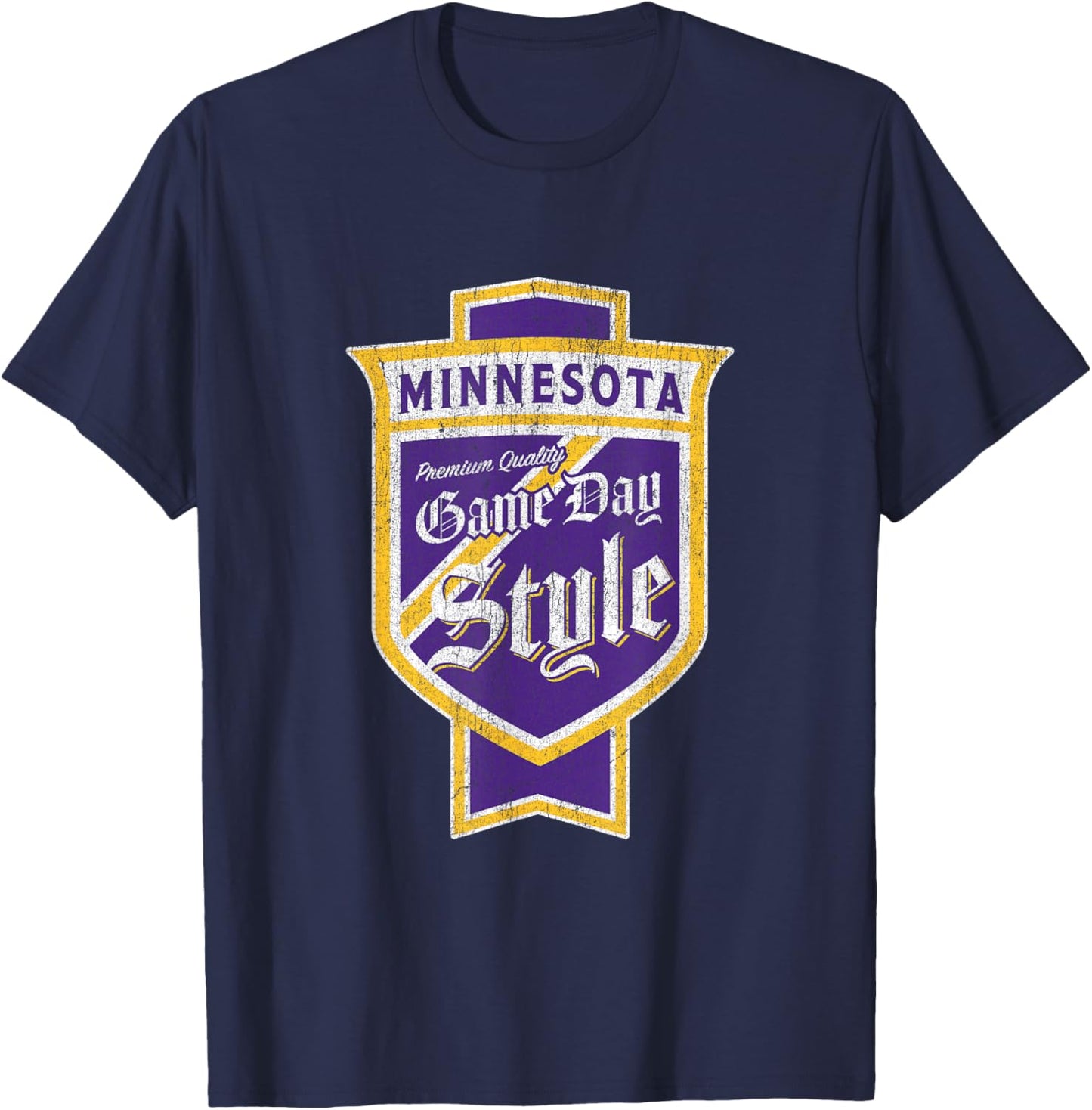 Scandinavian Pride - Minnesota Pride Beer Label T-Shirt - T-Shirt | Navy