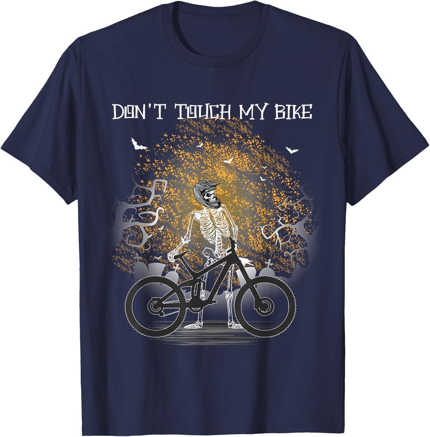 Dont't Touch My Bike - MTB Mountain Bike T-Shirt - T-Shirt | Navy