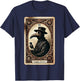 Plague Doctor Tarot Card Shirt Horror Death Occult Satanic T-Shirt - T-Shirt | Navy