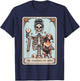 Valentine's Day Dachshund Mom Tarot Card Skeleton Doxie Mama T-Shirt - T-Shirt | Navy