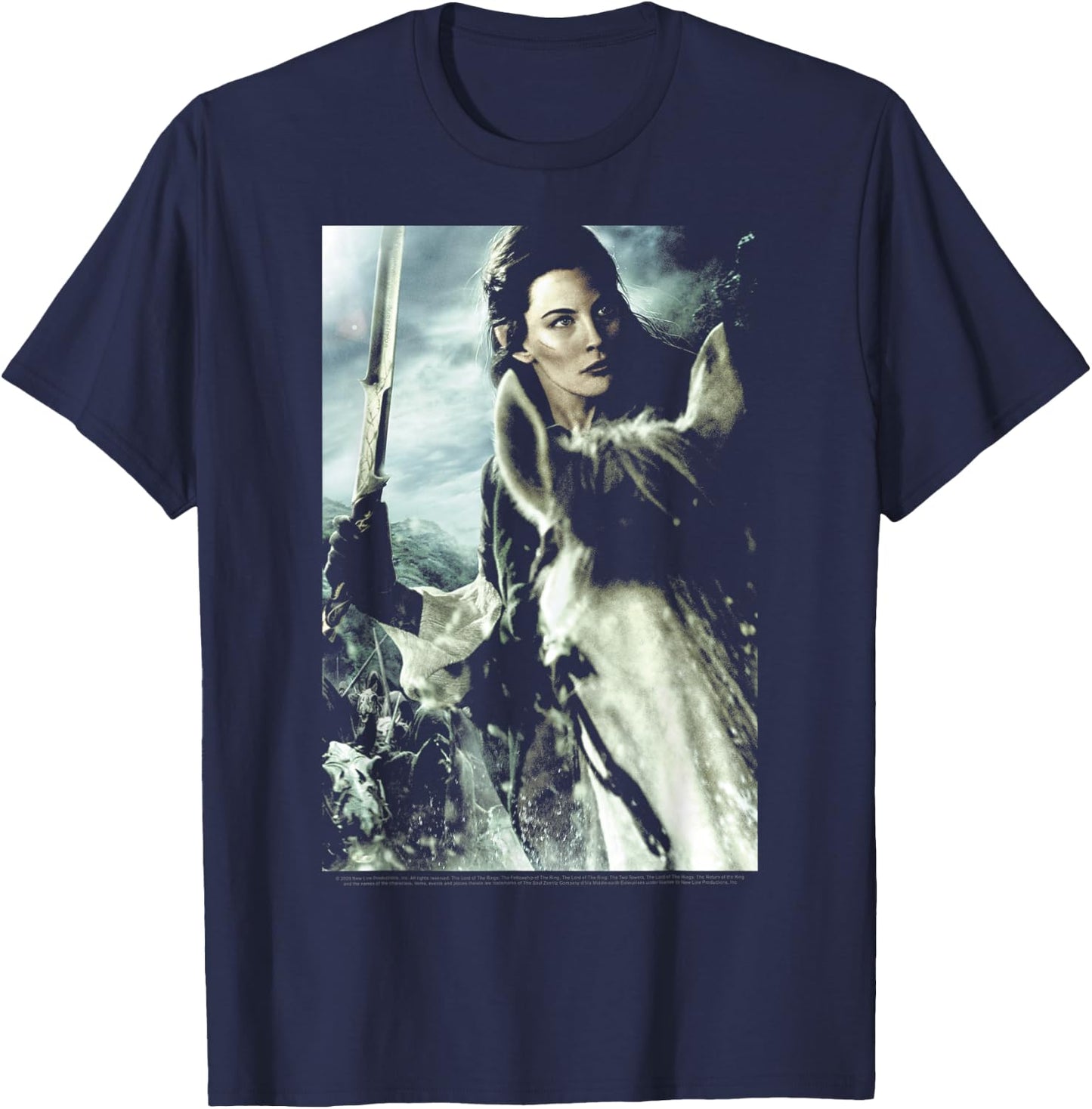 The Lord Of The Rings Arwen Poster T-Shirt - T-Shirt | Navy