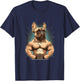 French Bulldog | Fitness Bodybuilding Gym Dog Sixpack Funny T-Shirt - T-Shirt | Navy