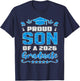 Proud Son of a Class of 2026 Graduate Shirt Family T-Shirt - T-Shirt | Navy