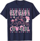 Great Grandpa Of The Birthday Cow Girl Rodeo Great Grandpa T-Shirt - T-Shirt | Navy