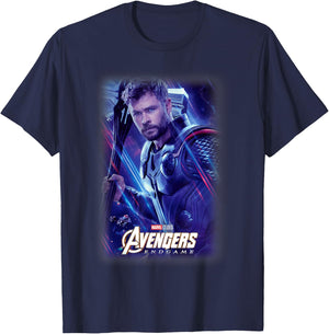 Marvel Avengers Endgame Thor Galactic Poster T-Shirt - T-Shirt | Navy