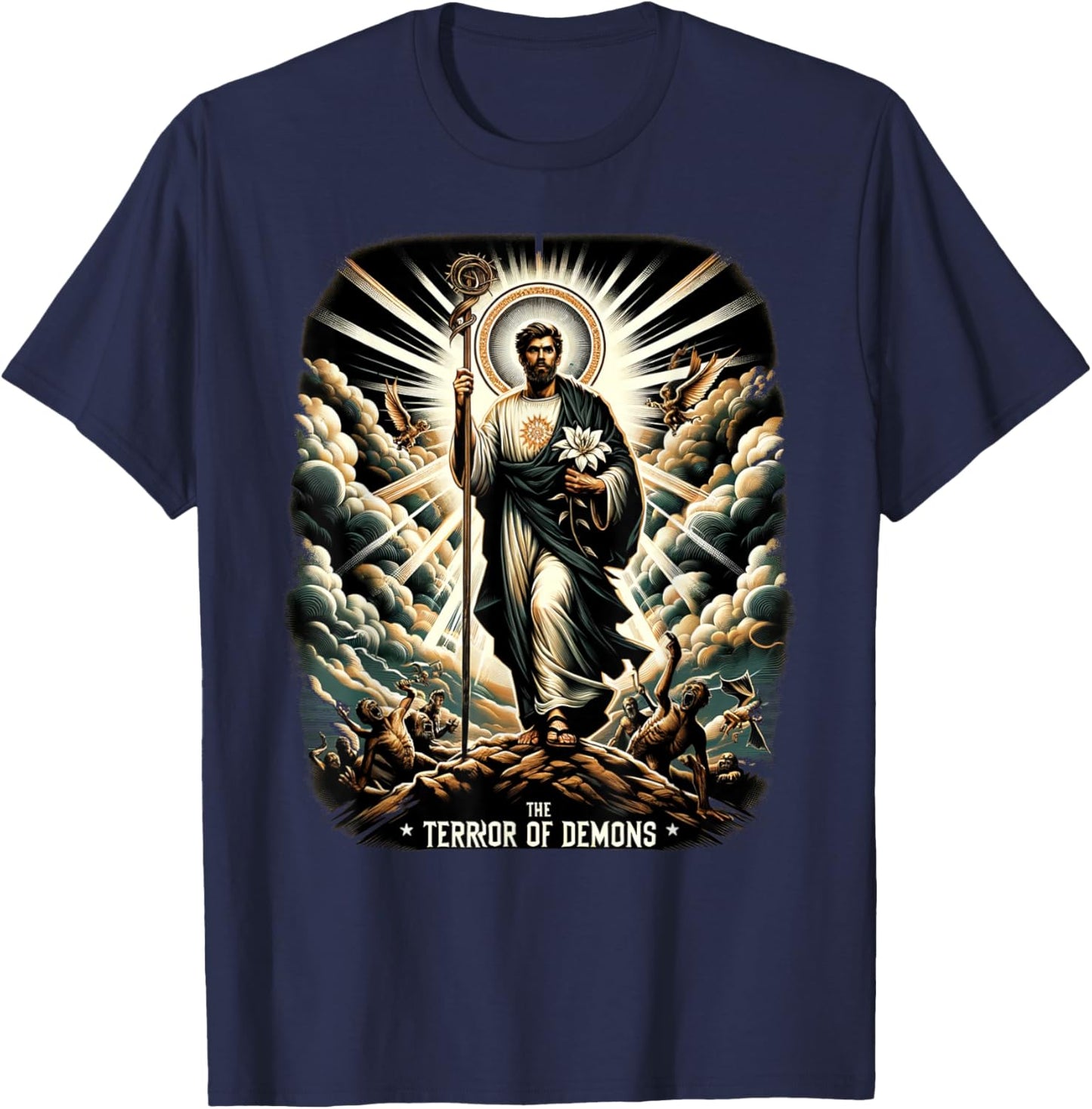 Saint Joseph Catholic Father And Worker T-Shirt - T-Shirt | Navy