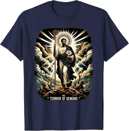 Saint Joseph Catholic Father And Worker T-Shirt - T-Shirt | Navy